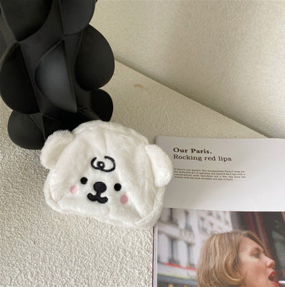 Warm Cute Plush Bear Mini Doll Coin Purse Storage Bag