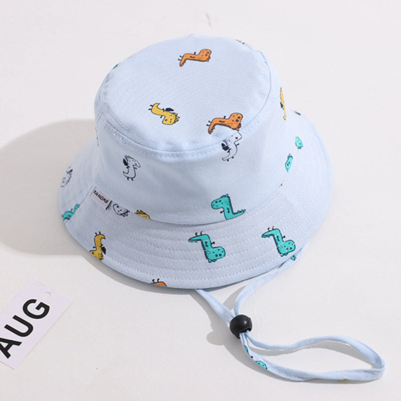 Children's Fisherman Hat Letter Double Basin Hat Hat Sun Protection Hat