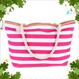 Striped Mori Women's Shopping Bag Beach Bag