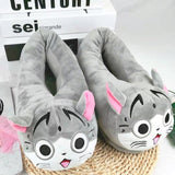 Warm Home Cotton Slippers Cheese Cat