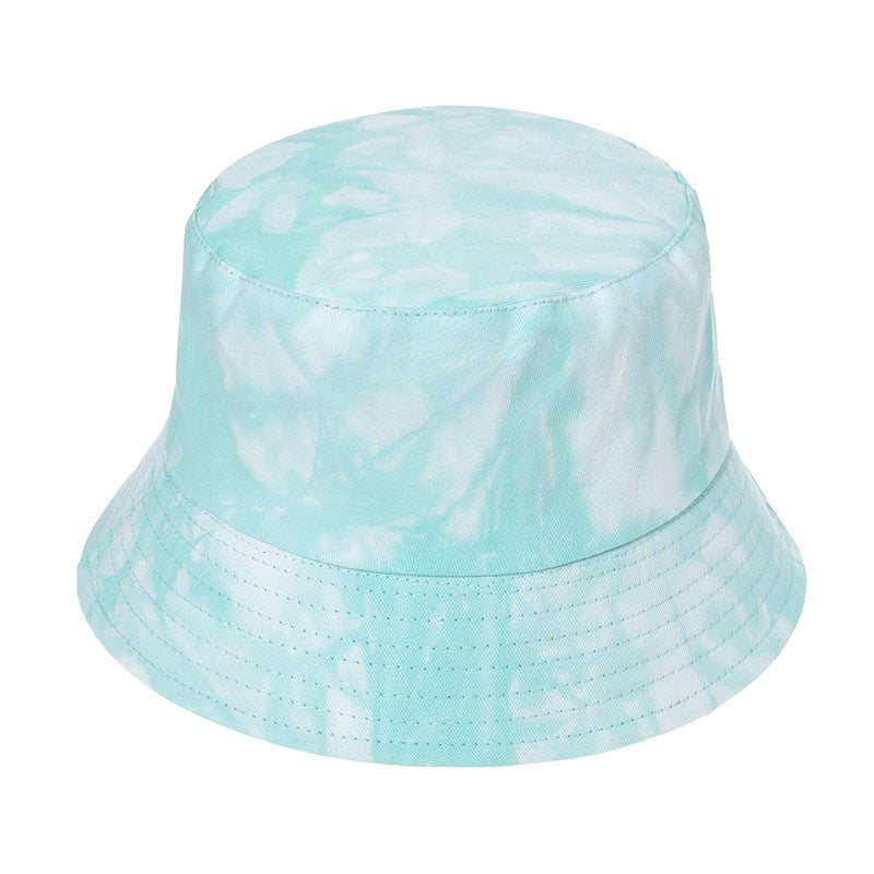 Cross-border Tie-dye Hat For Women Spring New All-matching Reversible Fisherman Hat Fashion Brand Fashion Bucket Hat Couple Short-brimmed Hat