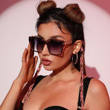 Women's Fashion Square Retro Sunglasses