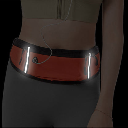 Sports Waist Bag With Pocket Light Slim Zip Running Belt