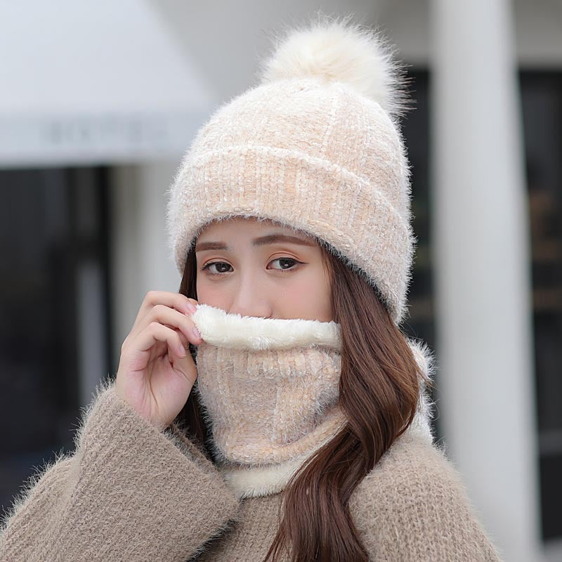 Women's Winter Fleece Thick Warm Hat