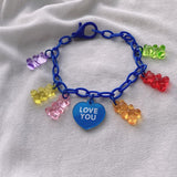 Schoolgirl's Soft Cute Gummy Bear Bracelet