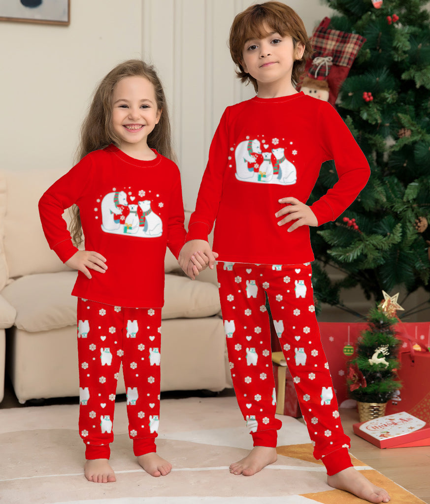 Christmas Family Pajamas Matching Sets Christmas Sleepwear Parent-Child Pjs Outfit For Christmas Holiday Xmas Party