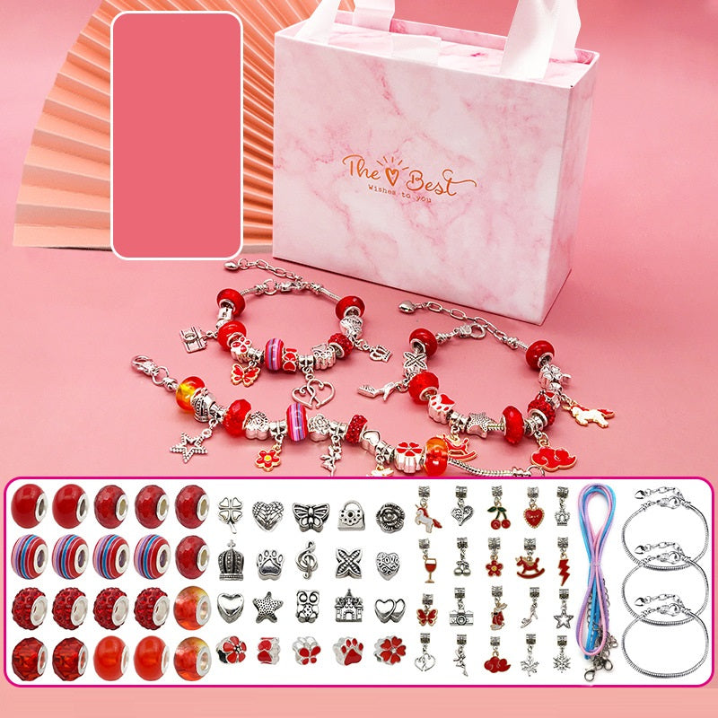 Children's Diy Handmade Beaded Bracelet Creative Jewelry Set Gift Box