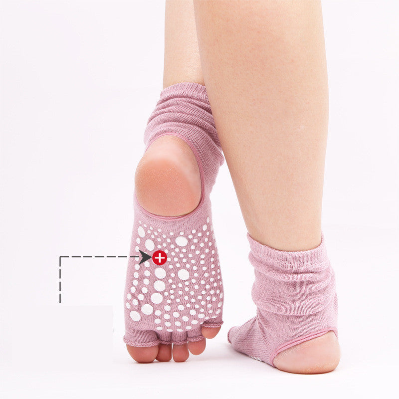 Five-finger Non-slip Middle Tube Yoga Socks