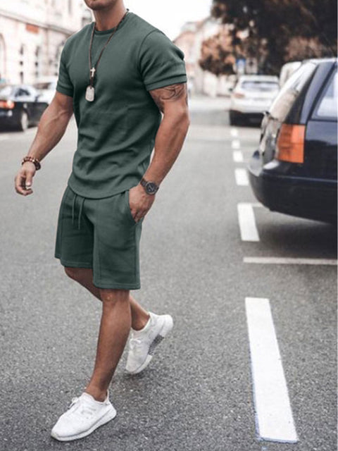 Men's Casual Sets Shor T-shirt Shorts